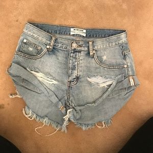 One Teaspoon Bandits Jean Shorts